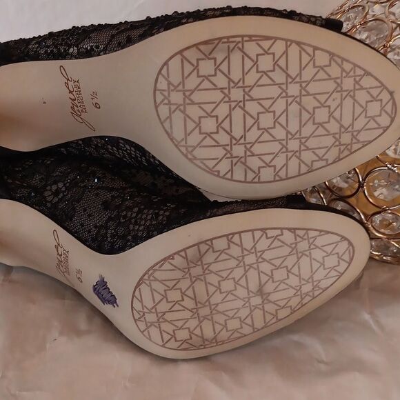 JEWEL Badgley Mischka Sheer High Booties - Picture 7 of 12